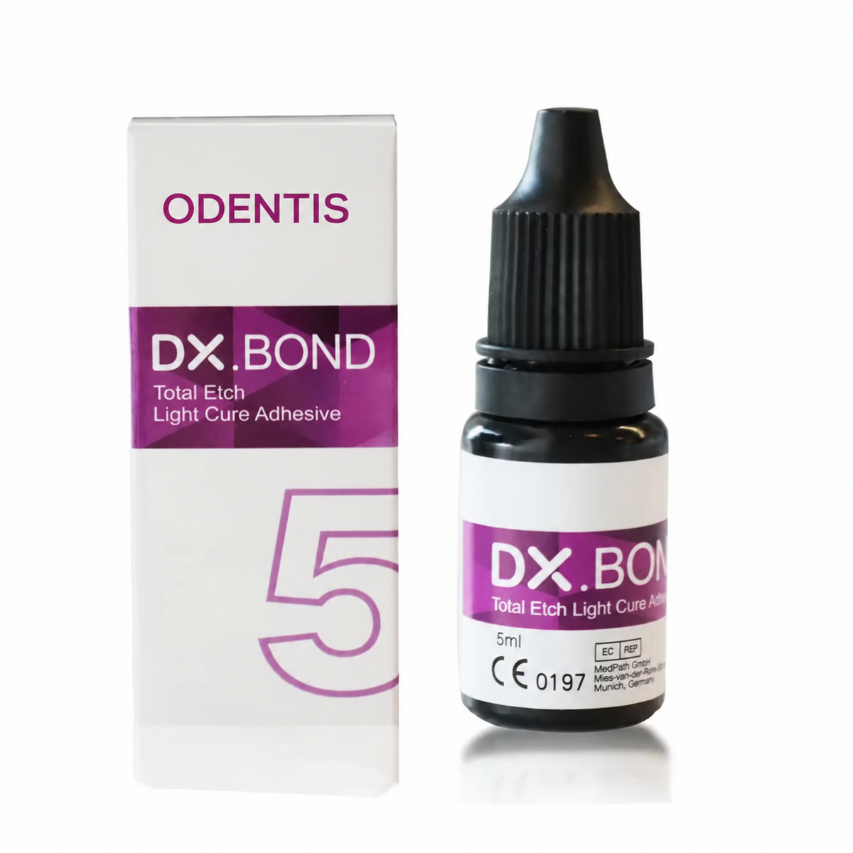Adhésif DX.BOND Total Etch, flacon de 5 ml et sa boîte